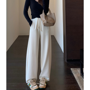 女春夏2026新款 修饰腿型 子休闲直筒阔腿裤 高腰显瘦裤 AMR