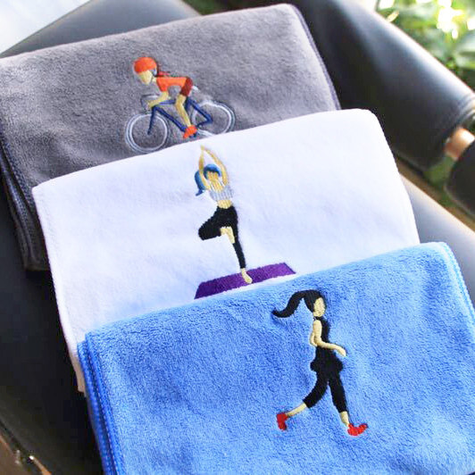 福利价  男女通用四季吸汗吸水纤维刺绣运动毛巾健身毛巾旅游毛巾在类目 运动/瑜伽/健身/球迷用品, 羽毛球, 运动毛巾中 - 来自Buy2taobao.com提供专业的淘宝代购服务