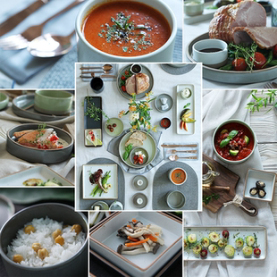 日韩超大长方形陶瓷寿司盘平盘日料盘酒店餐馆托盘菜盘分割冷菜盘