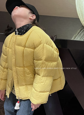 潼小乖定制女童棉衣冬装2025新款新雪丽棉保暖轻薄加厚上衣5Q089