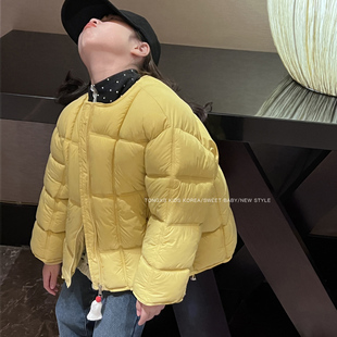 潼小乖定制女童棉衣冬装2025新款新雪丽棉保暖轻薄加厚上衣5Q089