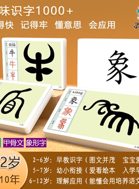 杜曼右脑记忆字源象形识字大闪卡