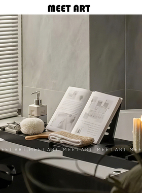 样板房间浴室洗手间卫生间浴缸架摆件洗漱套装软装家居展厅组合