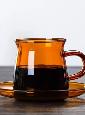极简创意玻璃咖啡杯高硼杯耐热咖啡杯合集