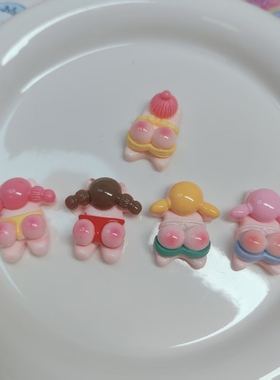 【对对碰】好闺蜜一起晒pp~树脂发夹手机壳奶油胶玩具创意潮流