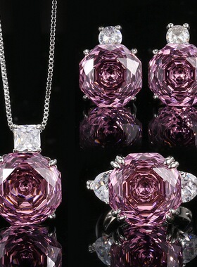 2026新款庄生生珠宝铜底镀金玫瑰切干枯玫瑰简约风套主石14-12mm