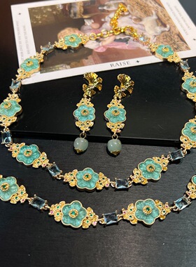 秘境花园复古国风vintage时尚潮流新趋势中式甜美项链原创耳饰