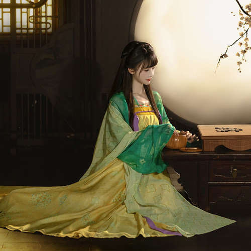 【重回汉唐春如许】正品原创齐胸套装披帛唐制汉服女款成人复原款