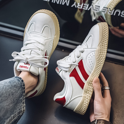 男鞋子潮鞋ins网红爆款德训鞋男小众设计韩版小白鞋运动美式板鞋