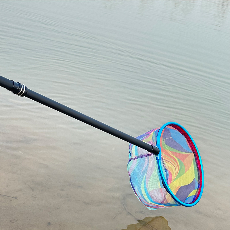 巡洋鲨儿童抄网不锈钢伸缩捞鱼网小孩耐用捕虫网捞蝌蚪小鱼小虾