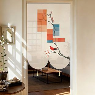 新款 高端大气上档次高级氛围感门帘隔断遮挡卧室宿舍入户店铺商用