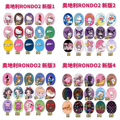 满10个包邮 RONDO2二代人工耳蜗奥地利 外壳贴纸，新版1-4版
