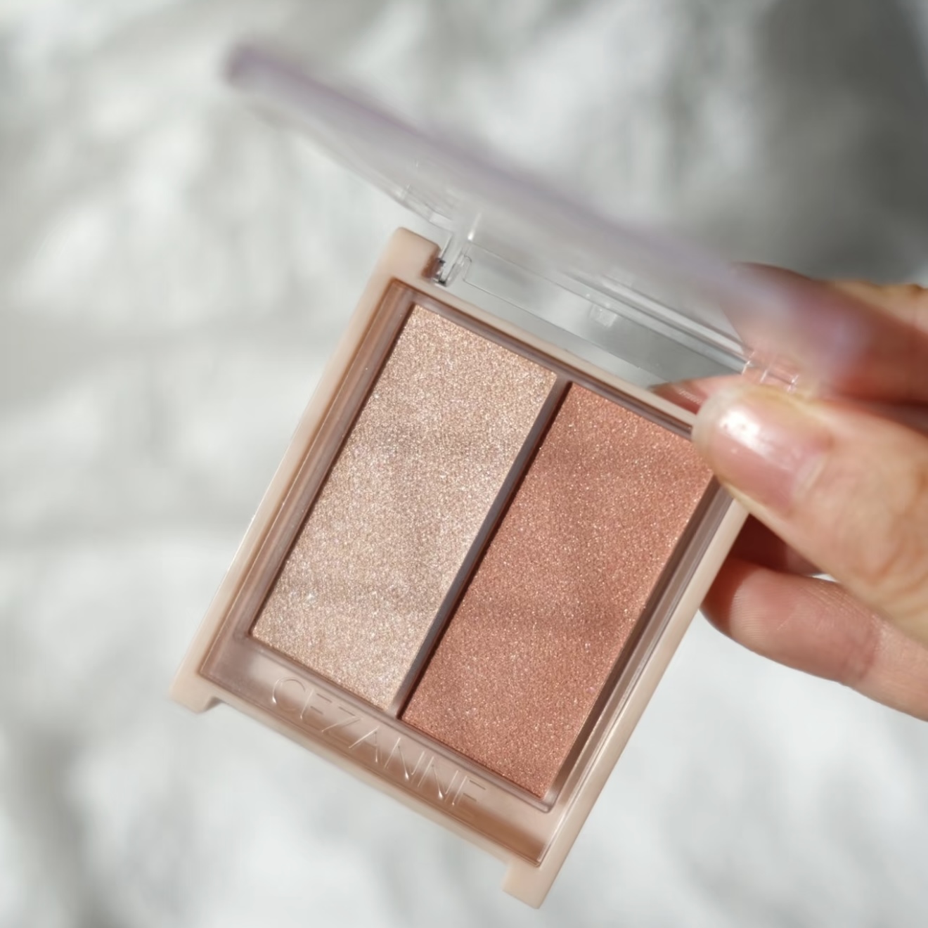 保税仓 日本CEZANNE倩诗丽双色腮红高光膏修容提升气色010203新色