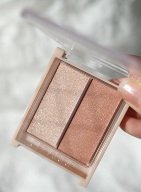 保税仓 日本CEZANNE倩诗丽双色腮红高光膏修容提升气色010203新色