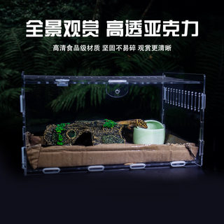 爬宠亚克力饲养盒爬虫宠物守宫箱蜗牛蜥蜴角蛙蛇蜘蛛生态螳螂缸