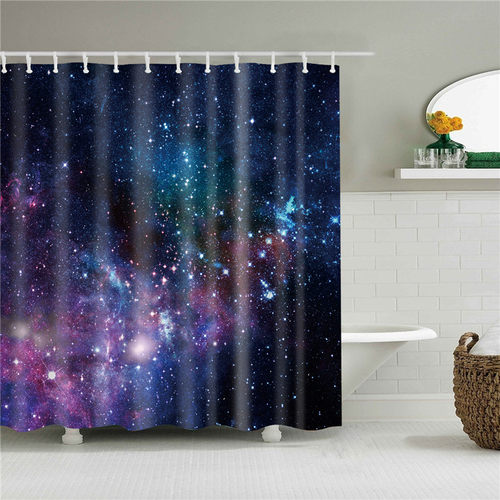 星星宇宙银河风景太空之眼浴帘
