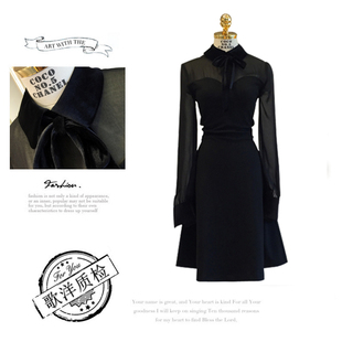 春夏复古连衣裙2025新款高端中长款丝绒蕾丝显瘦结气质礼服裙