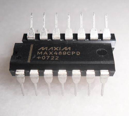 MAX489CPD DIP14全新现货低功耗限摆率限制RS485/RS422收发器