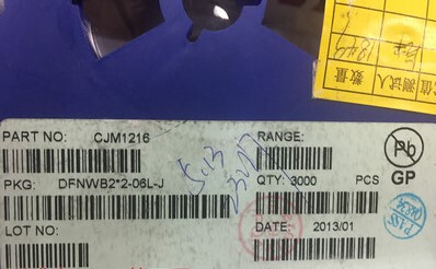 CJM1216 CJM 1216 MOS场效应管 P沟道 DFNWB2×26LJ 全新原