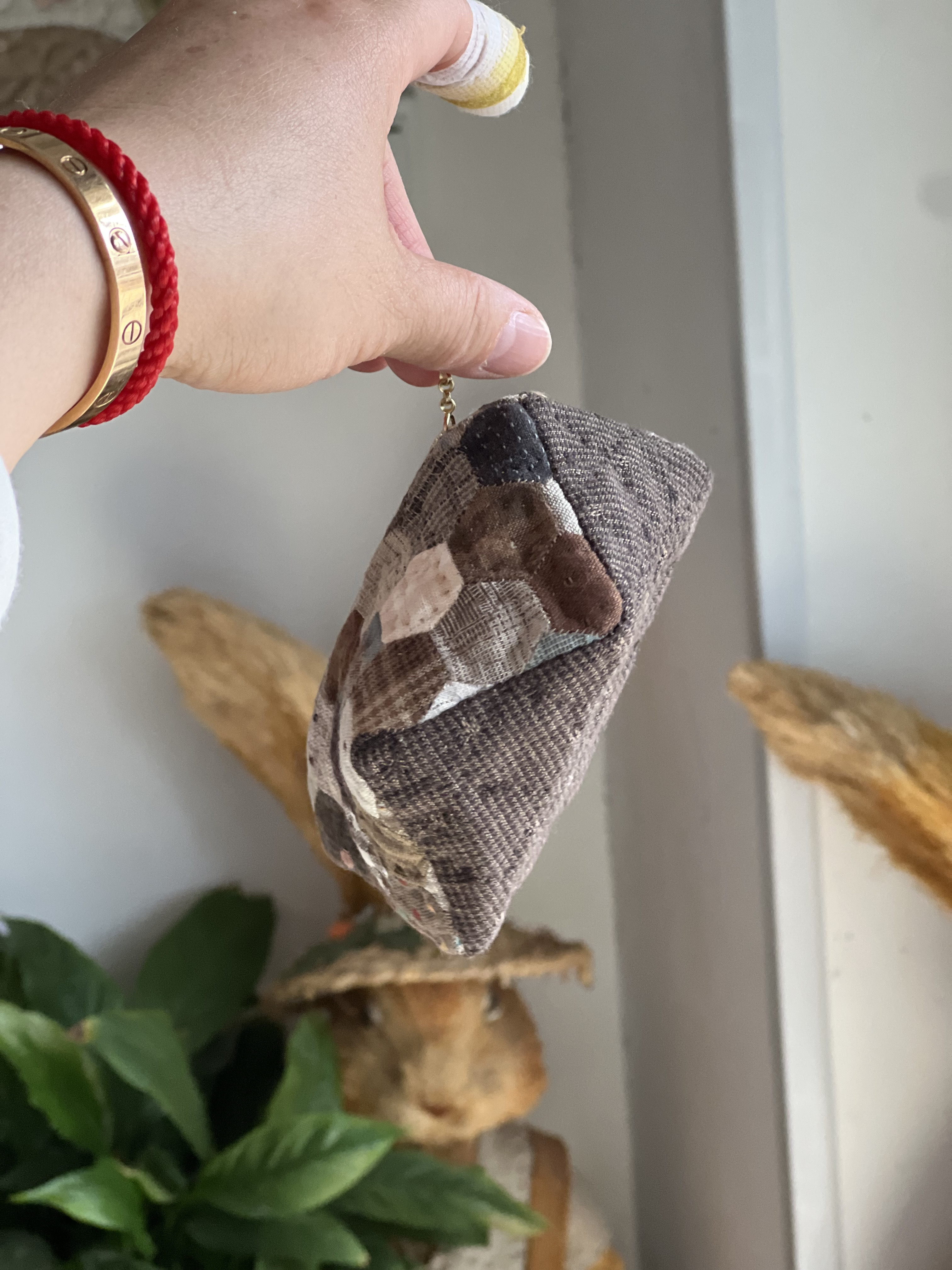 进口先染布铃鼓包拼布材料包两色可选