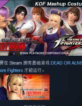 DOA5LR KOF Mashup Costume Set 死或生5 衣服装包DLC STEAM