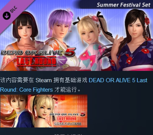 DOA5LR Summer Festival Costume Set 死或生5 衣服装包DLC STEAM