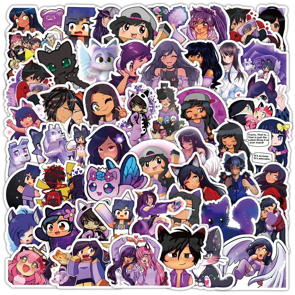 100张我的世界经典人物贴纸 可爱阿芙茂A款装饰手账本水杯贴画