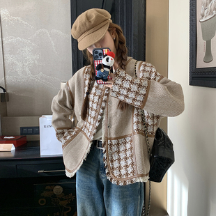 现货数据好 9602小香拼接毛呢外套P165控238 168