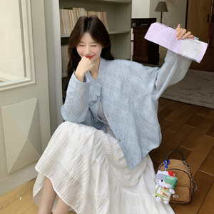 新款现货！ZB168-H618提花蝴蝶结扣外套P160控258图片