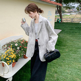 现货数据好！168-款号H131个性晕染西装外套P135控198，女装西装，浙宝168