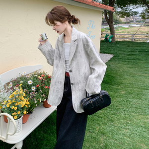 现货数据好！168-款号H131个性晕染西装外套P135控198,女装西装,浙宝168