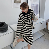 现货！条纹口袋卫衣裙连衣裙160A-9130-P125K178，女装连衣裙，浙宝168