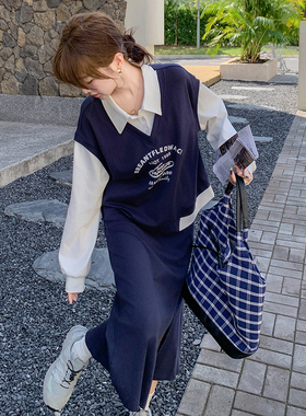 现货！168-H079藏青字母套装P155控228