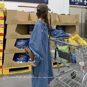 【现货】领子可脱卸不挑人牛仔连衣裙160A-9138-P115-K168,女装连衣裙,浙宝168