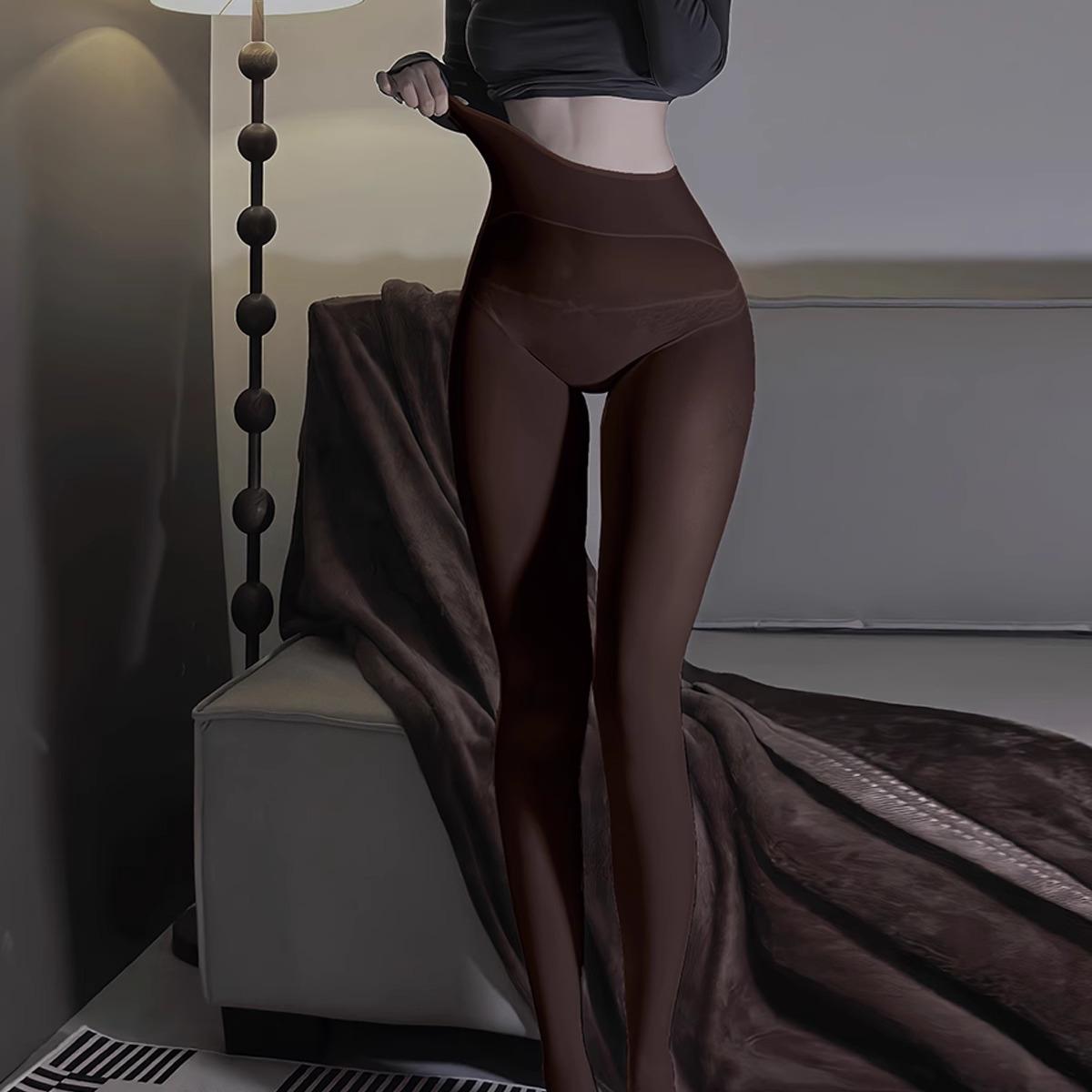 无缝油亮丝马油光腿神器连裤袜