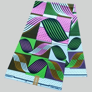 涤纶非洲蜡染布polyester African Wax Fabric 1码超级蜡布