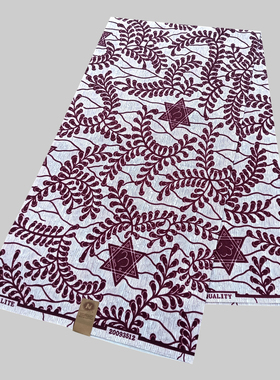 涤纶非洲染布1码双面印花蜡布