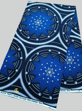 新款一码纯棉布料非洲风格荷兰蜡染布 Hollandais Wax Fabric