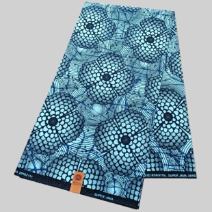 现货外贸出口非洲时尚超级荷兰蜡布纯棉面料 Super Wax一码布IIII