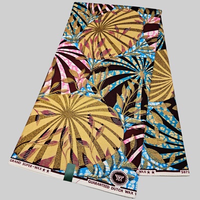 金砂蜡染布非洲超级荷兰全棉