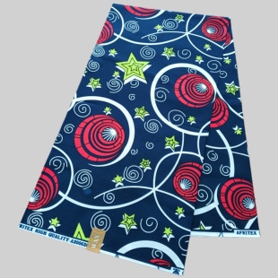 涤纶穆斯林非洲蜡染布polyester African Wax Fabric1码超级蜡布