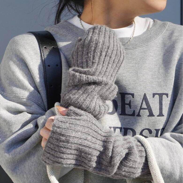 73羊毛27羊绒温暖时尚柔软手臂套