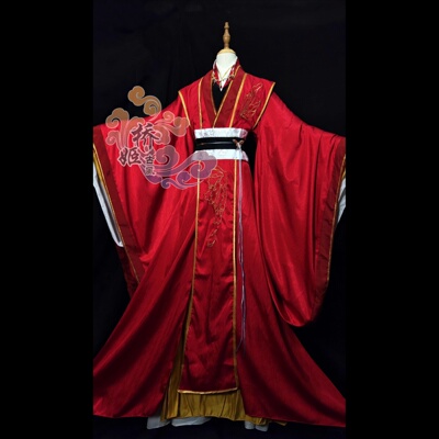 红衣婚服怜cos 天官cos赐福 卷珠帘 动画怜怜 古装 桥姬古风