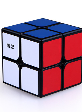 奇艺启迪W二阶魔方魔方格2阶入门魔方儿童益智玩具黑色注意力新手