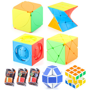 异形三阶魔方魔中球扭曲变换金刚指尖魔方玩具百变魔尺小魔方套装