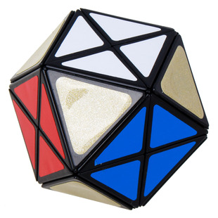 蓝蓝切角直升机魔方黑色十二轴十四面体异型魔方益智玩具课间礼物