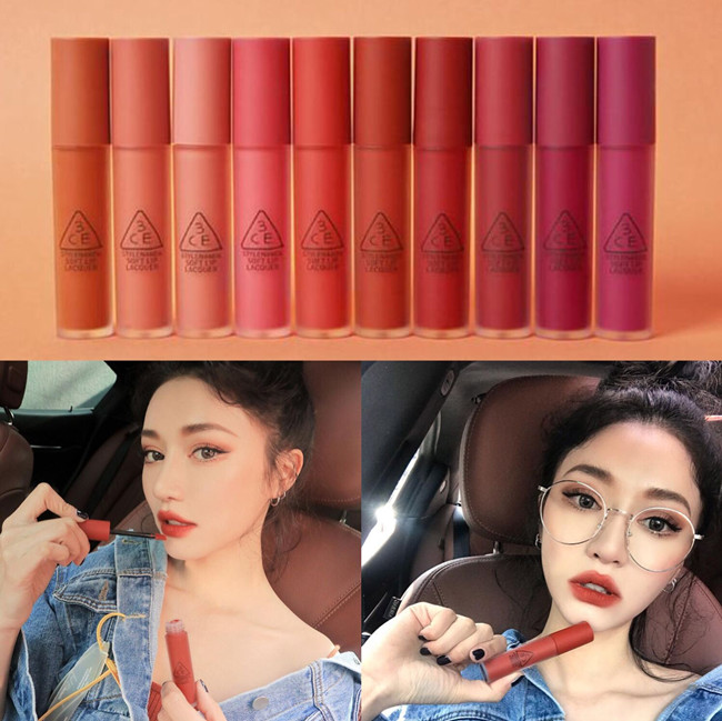 爆款▲韩国3ce 哑光雾面唇釉唇彩change mode/tawny red/null set