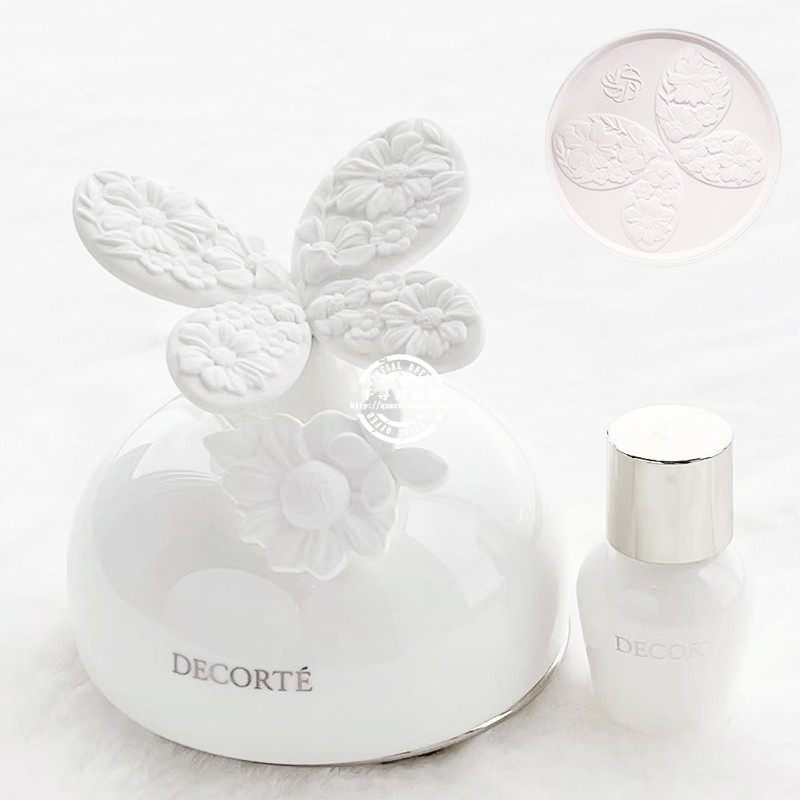 DECORTE黛珂圣诞限定白花蜜粉饼 香氛精油 扩香石套装