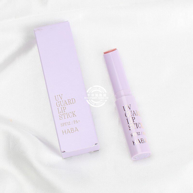 日本专柜HABA/哈巴樱花粉限定润色uv防晒护唇膏/润唇膏 SPF12 PA+