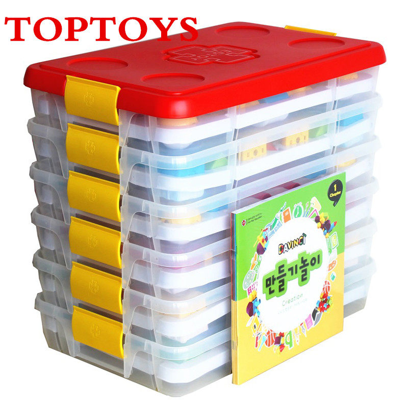 EDTOY 韩国磁力积木 六层磁力建构拼搭积木四层火车大套装90464